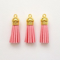 도토리디자인 코랄샤무드태슬3p 수선용 태슬 폼폼 기타악세서리, 단품