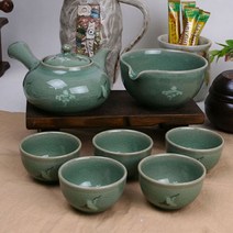 여주공방 청자다기 세트 운학다기 4W01791C, 1개, 1개