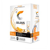 셀시우스 오렌지 온 더 고 무설탕 파우더 스틱 14개입 71.4g CELSIUS Orange On the Go Zero Sugar Powder Stick