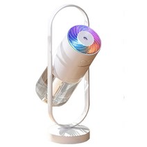 쿨 미스트 가습기 - LED 조명이있는 휴대용 미니 가습기 USB 휴대용 공기 가습기 아기 어린이 실내 침실 사무실 자동차 여행에 적합 (흰색 200ml), 하얀색