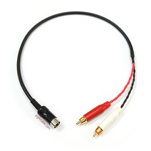 L-2T2S-1M CANARE DIN5pin 수 to 2RCA 수 Y형스
