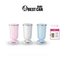 [베베모델/이중덮개형] [항균리필롤 총50개월분] 세계최초발명특허 5중밀폐 인테리어 휴지통, 상세설명 참조, [베베모델/이중덮개형] B200AR4 B(블루)