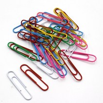 오피스 사무용 학생용 철제 컬러클립 5cm 대형세트, 상세페이지 참조, 상세페이지 참조