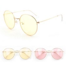 [천삼백케이] [아이루시] No.4569 슬림라인 틴트렌즈 동그란 메탈안경테