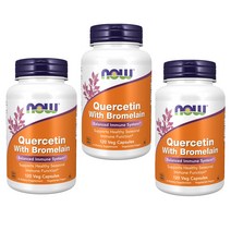 NOW Quercetin with Bromelain 케르세틴 퀘르세틴 120캡슐 X 3개