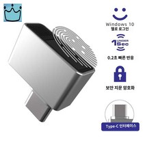 보안 윈도우 지문인식 키, TypeC 인터페이스-업그레이드 메탈-파일 암호화 포함