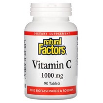 네츄럴펙터스 비타민C 플러스 바이오플라보노이드 로즈힙 1000mg 90정