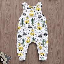 인디언 민소매 우주복(0-24개월) 옷실내복 바디슈트 유아 신생아 아기 외출복 민소매 옷