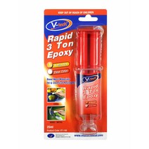 브이텍 주사기형 투명 4분 에폭시 다용도 접착제 25ml, 4개