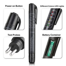 최고의 자동차 브레이크 유체 테스터 5-LED 차량 테스트 손 도구 물 오일 미터 펜 DIY 최신