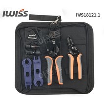 페롤 압착기 핀 터미널 동축케이블 페럴 펜홀 압착기, IWS18121.1 압착 펜치 세트