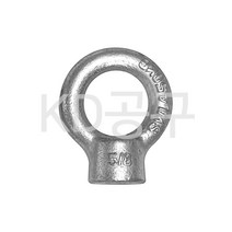 기타 아이너트 철 M6~M42 5/16~1인치 체결 링너트 고리너트 아이고리 케이디공구 KD09, 1개, 아이너트 철 3/4