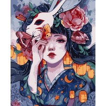 HANDONG 인물 유화 DIY 명화 반고흐 손으로 그리기 예술품 인테리어 예수 천사, PO174
