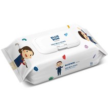 블루본 데일리 물티슈 아이쏙쏙 70매 캡형 10팩, 단품