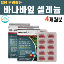 바나바잎 추출물 셀레늄 아연 비타민C 셀레나제 염화크롬 식후 2시간 혈당 억제 도움 낮추는 음식 정상수치, 2박스