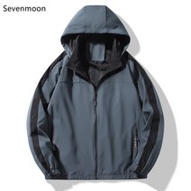 Sevenmoon 여름남자 데일리 경박스럽다 오버핏 간략하다 도안 재킷 코트