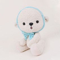 아기리본곰 곰인형 동물 아기 애착 인형 25cm