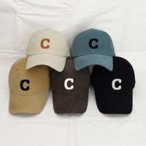 팸드님 캐논 C 골덴 볼캡 코듀로이 캐주얼 자수 야구모자 5Colors