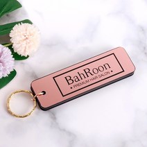 아코빅스 메탈 코팅판 열쇠고리 키홀더 고급 액세서리 메탈코팅판로즈골드 키링, 로즈골드_MK-03 10x3cm