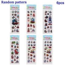 토마스와 친구들 파티 장식 기차 기관차 풍선 종이 컵 접시 식탁보 베이비 샤워 용품, 20 Bubble stickers