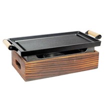 카엔 직사각 불판 풀세트 우드손잡이, 카엔 미니화로 불판 풀세트 우드손잡이, 1개