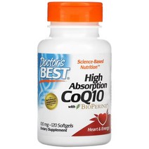 닥터스베스트 코큐텐 Q10 바이오페린 100mg 120소프트젤 코엔자임 유비퀴놀, 1개, 120정