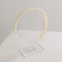 아이보리 플라스틱 헤어밴드 피켓 머리띠 부자재 헤어악세사리 만들기 고탄성 재료 기본, 단품, work 본상품선택