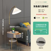 식물등스탠드 북유럽 장스탠드 거실 침실 플로어 스탠드 무드등 램프, 그레이 무선충전【삼색변광】