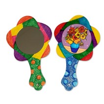 초등미술 나무 손거울 꾸미기재료 방과후미술 방문미술 만들기재료 어르신미술 방과후