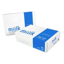 밀크 A3 복사용지 A3용지 85g 1250매 1박스, 없음