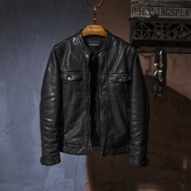 아우소켓 라이더 케이프 가을 짧은 고급 남자 양가죽 숏쟈켓 아우터 카라 루즈 베이직