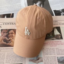 MLB 남여공용 CP77 루키 언스트럭쳐 볼캡 야구모자, 조절할 수 있는, 플레쉬 핑크 LA, 1개