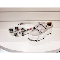 헬베스코 헬베스코 여성골프화 화이트 에나멜 그레이 테슬골프화 스파이크 (D-2-81-GA52) 이월특가