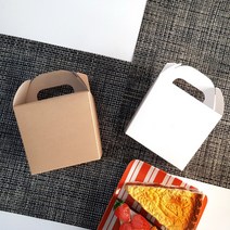 기프트 선물상자 포장박스 화이트 쿠키 마카롱상자 손잡이상자 크라프트 답례품, 기프트상자 (크라프트)