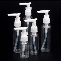 펌프형 공병 화장품 투명 리필 용기 샘플 병 케이스 휴대용, 120ml