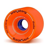 Orangatang 4 President 70mm 80a 크루징 롱보드 스케이트보드 휠 (오렌지 4개 세트), w/o bearings