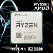 AMD 신제품 Ryzen 5 5600 R5 35 GHz 6 코어 12 스레드 프로세서 7NM L3 32M 100-000000927 데스크탑 CPU 게, 한개옵션0