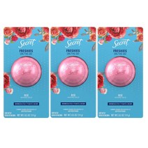 Secret 시크릿 프레쉬즈 휴대용 미니 데오드란트 로즈 0.5oz(14g) 3팩 Freshies Invisible Solid Antiperspirant and Deodorant Rose Scent, 3개