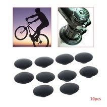 10pcs 자전거 헤드셋 캡 방수 방수 더러움 M6 스크류 MTB 자전거 줄기 상단 커버, 한개옵션0