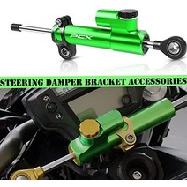 오토바이 스티어링 댐퍼 쇼바 for 혼다 pcx150 125 pcx150 pcx125 pcx160 조타 보편적인 기관자전차 안정제 알루미늄 튼튼한 조타 일본직배송, 녹색