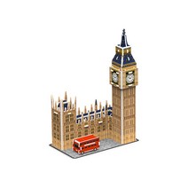퍼즐피플 3D종이/우드락 입체모형퍼즐, 3D우드락 빅벤(소) (Big Ben), 23조각p