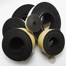 창틀 바람막이자동 접착 EPDM 고무 테이프 절연 가스켓 도어 창 씰 쿠션 2m 검정색, 01 Black_01 5mm_01 I_03 30mm