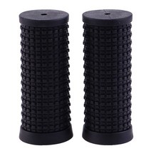 자전거핸들높이 조절 로드 픽시 하이브리드 자전거 일체형 핸들바 드롭바 짧은 그립에 2pcs 고무 슬립 미끄럼 방지 부품, 검은색, 01 black
