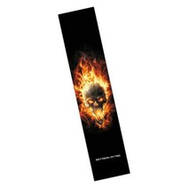서핑 보드 스케이트 그립 테이프 롱 시트 사포 데크 보호대 다채로운 스티커 액세서리 장비 DIY, Skull Flame, CHINA