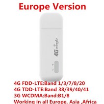 와이파이 네트워크 네트워킹 KuWFi-동글 WIFI USB 모바일 휴대용 무선 150Mbps LTE 라우터 모뎀 4G Wifi SIM 카드 슬롯 자동차 핫스팟 pc용, [01] WHITE, 01 WhiteEU Version