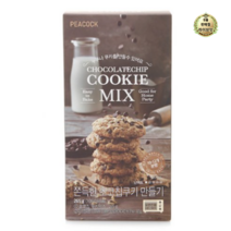 라이브잇 피코크 쫀득한 초코칩쿠키 만들기 쿠키믹스, 2개, 265g