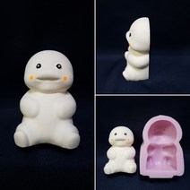 수제몰드 앉은 지방이 ( 2D )# 지방이몰드 # 석고방향제몰드 차량용몰드 2D몰드, 1구