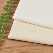 유명한 원단 60수 바이오 워싱 면 무명 원단 자수 천 네츄럴 무지 2종, 백아이보리（S25）
