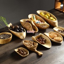 대원목 뿌리 죽근 다침 차칙 다도 악세서리 찻잎보관 다구, 11 대나무뿌리과일접시(라지)