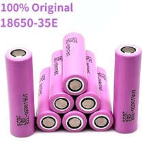 새로운 원본 18650 3500mah 20a 방전 inr18650 35e 1-10pcs 3.7v 리튬 이온 충전식 배터리, 10개